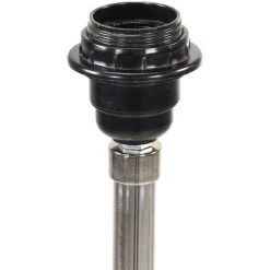 Lampadaire à Trépied Gris Et Noir Bois De Teck Massif 141 Cm VidaXL -Lampadaire Soldes 2022 24967672 4