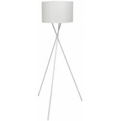 Hommoo Lampadaire Avec Support Haut Blanc HDV08434