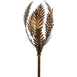 QAZQA Botanica - Lampadaire Rustique - 1 Lumière - H 170 Cm - Doré/Laiton - Rustique - Éclairage Intérieur - Salon I Chambre - Doré/Laiton -Lampadaire Soldes 2022 25096485 3