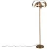QAZQA Botanica - Lampadaire Rustique - 3 Lumière - H 160 Cm - Doré/Laiton - Rustique - Éclairage Intérieur - Salon I Chambre - Doré/Laiton -Lampadaire Soldes 2022 25096510 1