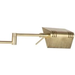 QAZQA Notia - LED Dimmable Lampadaire Moderne Variateur Inclus - 1 Lumière - H 146 Cm - Doré/Laiton - Moderne - Éclairage Intérieur - Salon I Chambre - Doré/Laiton -Lampadaire Soldes 2022 25449886 4