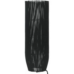 TRUE DEAL Lampadaire Sur Pied Osier Noir 84 Cm E27