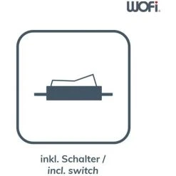 Wofi Lampadaire à LED Fynn Gris - Gris -Lampadaire Soldes 2022 26310156 4