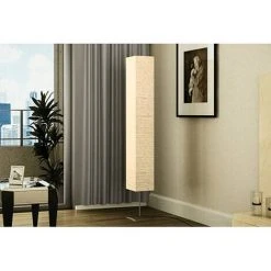 TRUE DEAL Lampadaire Avec Support En Acier 170 Cm Beige -Lampadaire Soldes 2022 26371937 3