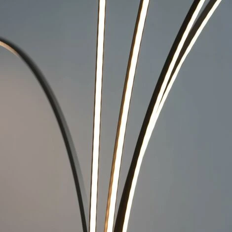 KOSILUM Lampadaire Design à Bras LED Design H180 Cm - Livorno - Nickel 5 KOSILUM Lampadaire Design à Bras LED Design H180 Cm - Livorno - Nickel – Image 3