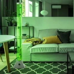 ETC-SHOP RVB LED Lampadaire Salon Bulle D'eau Colonne Décoration Poisson Stand Lampe -Lampadaire Soldes 2022 27018646 5