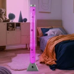 ETC-SHOP Lampadaire LED RVB Décoratif Poisson Bulle Colonne D'eau Couleur Changeante Lampadaire -Lampadaire Soldes 2022 27018869 4