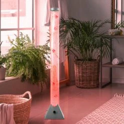 ETC-SHOP Lampe Sur Pied à Colonne D'eau à LED 10 Lampe Sur Pied D'éclairage De Salon De Poissons Décoratifs -Lampadaire Soldes 2022 27098411 4