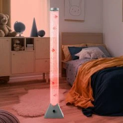 ETC-SHOP Lampe Sur Pied à Colonne D'eau à LED 10 Lampe Sur Pied D'éclairage De Salon De Poissons Décoratifs -Lampadaire Soldes 2022 27098411 5