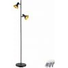 ETC-SHOP Lampe Sur Pied Rétro Spot De Salon Noir Dimmable Orientable Dans Un Ensemble Comprenant Des Lampes LED RVB -Lampadaire Soldes 2022 27102982 1