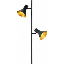 ETC-SHOP Lampe Sur Pied Rétro Spot De Salon Noir Dimmable Orientable Dans Un Ensemble Comprenant Des Lampes LED RVB -Lampadaire Soldes 2022 27102982 5