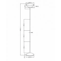 ETC-SHOP Projecteur De Plafond à LED RVB, Lampadaire, éclairage, Couleur Titane, Salon, Chambre, Bureau, éclairage De La Pièce, Y Compris Télécommande, Changeur De Couleurs -Lampadaire Soldes 2022 27120196 4