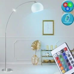 ETC-SHOP Lampe Sur Pied Télécommandée éclairage Sur Pied à Intensité Variable Dans Un Ensemble Comprenant Des Lampes à LED RVB -Lampadaire Soldes 2022 27121719 3