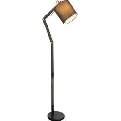 ETC-SHOP Lampadaire Articulé Lampe En Bois Télécommandée Réglable Dimmable Dans Un Ensemble Comprenant Des Ampoules LED RVB