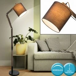 ETC-SHOP Lampadaire Articulé Lampe En Bois Télécommandée Réglable Dimmable Dans Un Ensemble Comprenant Des Ampoules LED RVB -Lampadaire Soldes 2022 27121950 4