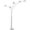 ETC-SHOP Lampadaire Design LED 15 Watts Lampe Chrome Lobby éclairage Interrupteur à Pied En Marbre -Lampadaire Soldes 2022 27124992 1