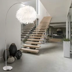 ETC-SHOP Lampadaire Spring Lampe De Salle à Manger Réglable Blanche Ronde Dimmable Dans Un Ensemble Comprenant Des Ampoules LED RVB -Lampadaire Soldes 2022 27125593 4