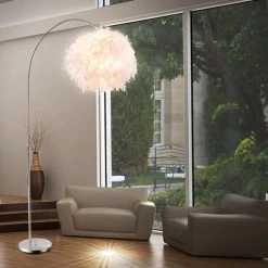 ETC-SHOP Lampadaire Spring Lampe De Salle à Manger Réglable Blanche Ronde Dimmable Dans Un Ensemble Comprenant Des Ampoules LED RVB -Lampadaire Soldes 2022 27125593 5