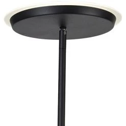 QAZQA Bumu - LED Dimmable Lampadaire Design Variateur Inclus - 1 Lumière - H 180 Cm - Noir - Design - Éclairage Intérieur - Salon I Chambre I Cuisine I Salle à Manger - Noir -Lampadaire Soldes 2022 27987448 3