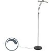 QAZQA Tableau - LED Dimmable Lampadaire Moderne Variateur Inclus - 1 Lumière - H 132 Cm - Noir - Moderne - Éclairage Intérieur - Salon I Chambre I Cuisine I Salle à Manger - Noir -Lampadaire Soldes 2022 27987473 1