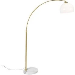 QAZQA Arc-basic - Lampadaire Moderne - 1 Lumière - H 170 Cm - Doré/Laiton - Moderne - Éclairage Intérieur - Salon I Chambre - Doré/Laiton -Lampadaire Soldes 2022 28063549 3