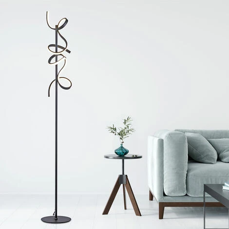 LEUCHTENDIREKT Lampadaire LED Salle à Manger Lampe Sur Pied Noir Projecteurs De Plafond DIMMABLE Lumières Direkt 19031-18 4 LEUCHTENDIREKT Lampadaire LED Salle à Manger Lampe Sur Pied Noir Projecteurs De Plafond DIMMABLE Lumières Direkt 19031-18 – Image 2