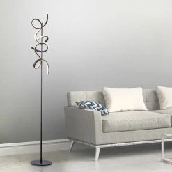 LEUCHTENDIREKT Lampadaire LED Salle à Manger Lampe Sur Pied Noir Projecteurs De Plafond DIMMABLE Lumières Direkt 19031-18 9 LEUCHTENDIREKT Lampadaire LED Salle à Manger Lampe Sur Pied Noir Projecteurs De Plafond DIMMABLE Lumières Direkt 19031-18 -Lampadaire Soldes 2022 28103999 3