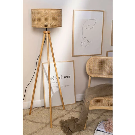 Lampadaire Serri SKLUM Osier - Bois D'hévéa - Marron Naturel 4 Lampadaire Serri SKLUM Osier - Bois D'hévéa - Marron Naturel – Image 2