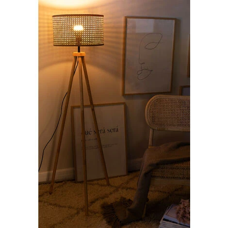 Lampadaire Serri SKLUM Osier - Bois D'hévéa - Marron Naturel 5 Lampadaire Serri SKLUM Osier - Bois D'hévéa - Marron Naturel – Image 3