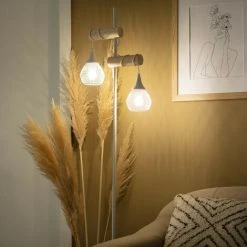 Lampadaire Monah ILUZZIA Blanc -Lampadaire Soldes 2022 28434594 5