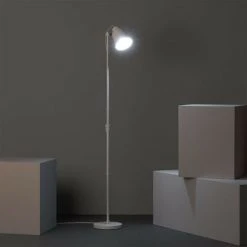 LEDKIA Lampadaire Métal Ulux Blanc - Blanc -Lampadaire Soldes 2022 28913854 5