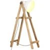 Lampadaire Blanc E27 Bois De Manguier Massif VidaXL -Lampadaire Soldes 2022 29070303 1