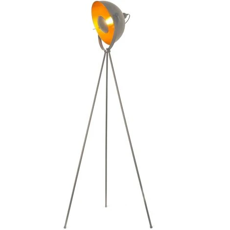 BARCELONA LED Lampe Sur Pied Tripode "Galilen" E27 | Gris - Gris 3 BARCELONA LED Lampe Sur Pied Tripode "Galilen" E27 | Gris - Gris