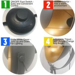 BARCELONA LED Lampe Sur Pied Tripode "Galilen" E27 | Gris - Gris 9 BARCELONA LED Lampe Sur Pied Tripode "Galilen" E27 | Gris - Gris -Lampadaire Soldes 2022 29092932 3