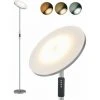 Anten 18W Lampadaire Led Lampe Sur Pied Led Avec Luminosité Réglable Lampadaire Salon Avec Télécommande Lampe Sur Pied Chambre Lumière à Choix 3000K/4000K/5000K, Couleur Gris