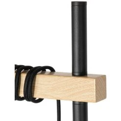 QAZQA Chon - Lampadaire Avec Abat-jour Rustique - 2 Lumière - H 155 Cm - Noir - Rustique - Éclairage Intérieur - Salon I Chambre I Cuisine I Salle à Manger - Noir -Lampadaire Soldes 2022 29117472 4