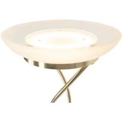QAZQA Empoli - LED Dimmable Lampadaire Avec Lampe De Lecture Moderne Variateur Inclus - 1 Lumière - H 1800 Mm - Doré/Laiton - Moderne - Éclairage Intérieur - Salon I Chambre I Cuisine I Salle à Manger - Doré/Laiton -Lampadaire Soldes 2022 29453131 3