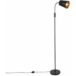 QAZQA Carmen - Lampadaire Moderne - 1 Lumière - H 150 Cm - Noir - Moderne - Éclairage Intérieur - Salon I Chambre I Cuisine I Salle à Manger - Noir -Lampadaire Soldes 2022 29528117 3