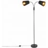 QAZQA Carmen - Lampe Sur Pied Bras Articulé Moderne - 2 Lumière - H 160 Cm - Noir - Moderne - Éclairage Intérieur - Salon I Chambre I Cuisine I Salle à Manger - Noir -Lampadaire Soldes 2022 29528120 1