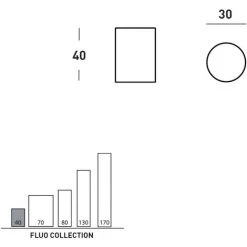 Lampadaire Cylindrique Lumineux De Design Moderne Slide Fluo | Taille: 40 -Lampadaire Soldes 2022 29644360 4