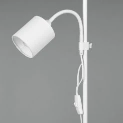 ETC-SHOP Lampe Sur Pied Blanc Salon Salle à Manger éclairage Latéral Projecteurs Textiles Lampe De Lecture Flexo Réglable -Lampadaire Soldes 2022 29882094 5