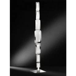 WOFI Lampadaire LED Design TOUCH DIMMER Salon Salle à Manger éclairage Chrome Côté Lampe Argent 136 Cm -Lampadaire Soldes 2022 29983953 4