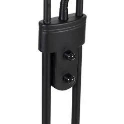 QAZQA Empoli - LED Dimmable Lampadaire Avec Lampe De Lecture Moderne Variateur Inclus - 1 Lumière - H 1800 Mm - Noir - Moderne - Éclairage Intérieur - Salon I Chambre I Cuisine I Salle à Manger - Noir -Lampadaire Soldes 2022 29997153 4