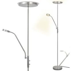 VidaXL Lampadaire à LED à éclairage Réglable 23 W - Argent 9 VidaXL Lampadaire à LED à éclairage Réglable 23 W - Argent -Lampadaire Soldes 2022 3014251 3
