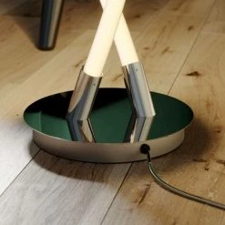 LUCANDE LED Lampadaire à Intensité Variable 'Wewa' En Inox Pour Salon & Salle à Manger - Chromé -Lampadaire Soldes 2022 30154494 3