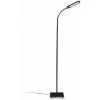 B.K.LICHT Lampadaire Noir Salon LED 6,5W, Luminosité Réglable Tête Flexible Choix De Lumière Fonction TOUCH Lampadaire Moderne Chambre Bureau