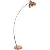 TEAMSON HOME Lampadaire Arco Métal Arc Lampe De Sol Sur Pied Abat-jour Rose Doré VN-L00025-EU - Or -Lampadaire Soldes 2022 30918725 1