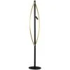 LUCANDE LED Lampadaire à Intensité Variable 'Matwei' En Aluminium Pour Salon & Salle à Manger - Noir Mat, Laiton Brossé -Lampadaire Soldes 2022 30969972 1