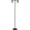 LUCANDE Lampadaire 'Kartio' En Métal Pour Salon & Salle à Manger - Noir Mat, Laiton Brossé -Lampadaire Soldes 2022 30970051 1