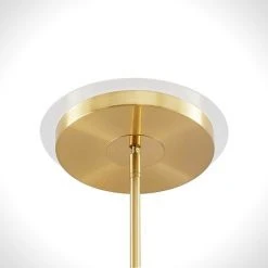 LINDBY LED Lampadaire à Intensité Variable 'Sumani' En Métal Pour Salon & Salle à Manger - Laiton Mat -Lampadaire Soldes 2022 30970489 3